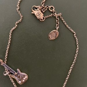 VINTAGE JUICY COUTURE ROCK N ROLL GUITAR NECKLACE